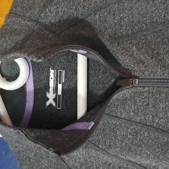 Xersion small charcoal grey athletic quick dry zip jacket light weight nwt - Picture 2 of 9